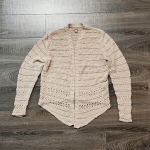 Lucky Brand Waterfall Open-Knit Cardigan